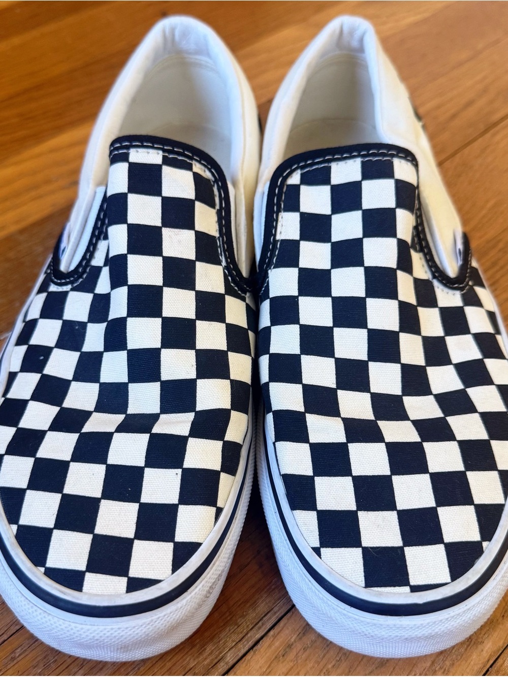 Vans Classic Slip-On Wide Checkerboard Shoe